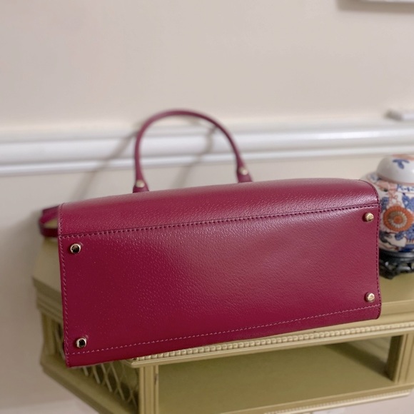 Kate Spade Burgundy satchel purse - Picture 6 of 9